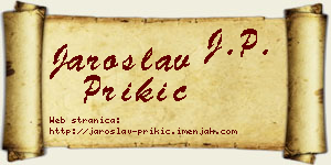 Jaroslav Prikić vizit kartica